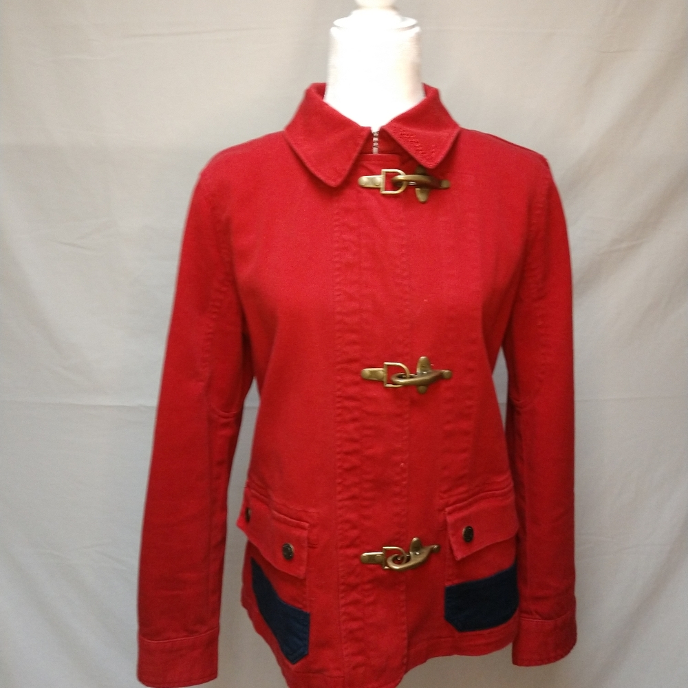 Lauren Jeans Co. Red Denim Jacket